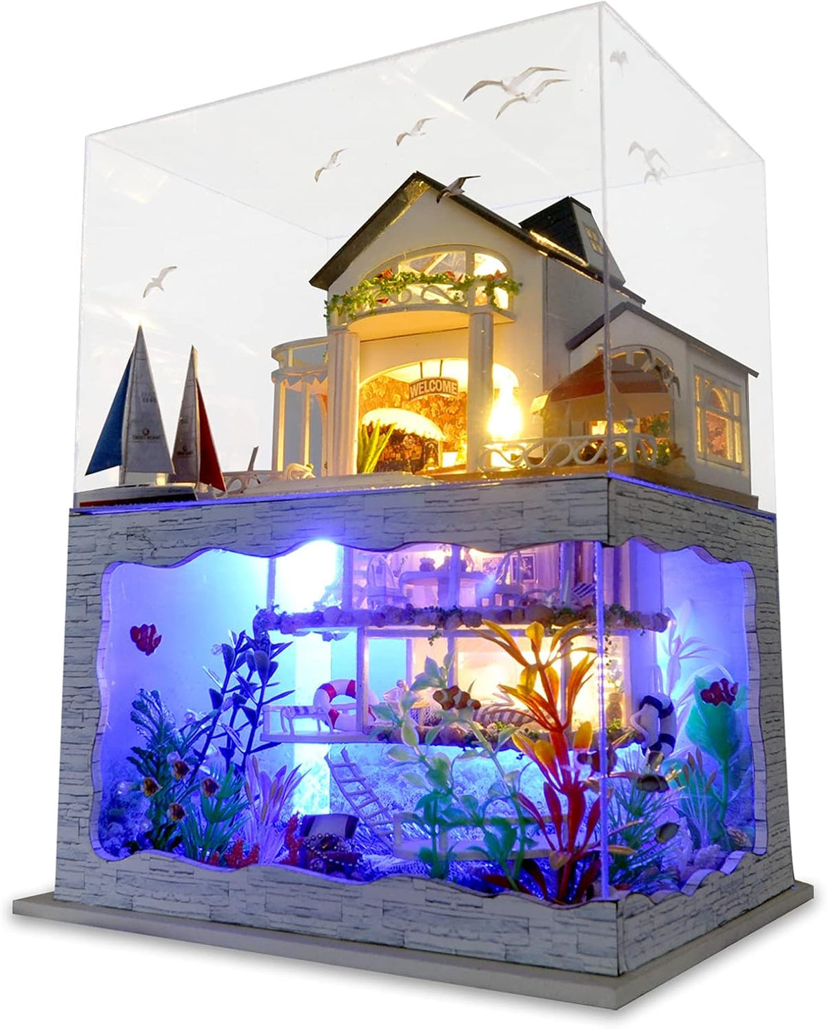 DIY Miniature Dollhouse Kit 1:24 Scale T596665