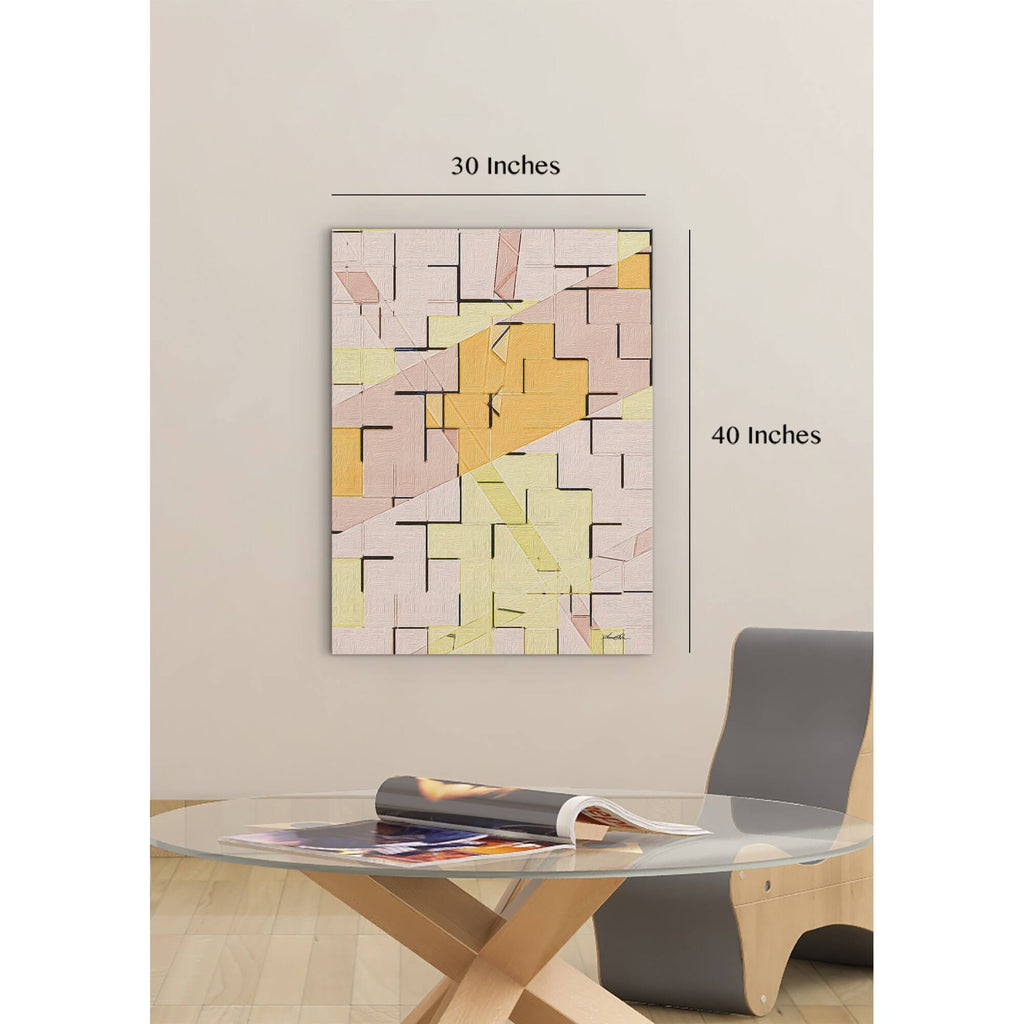 Pastel Wall Stretched Canvas H60018