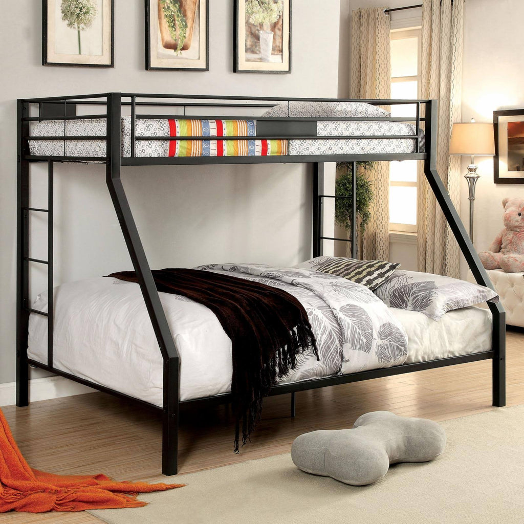 Twin Over Queen Bunk Bed J12411