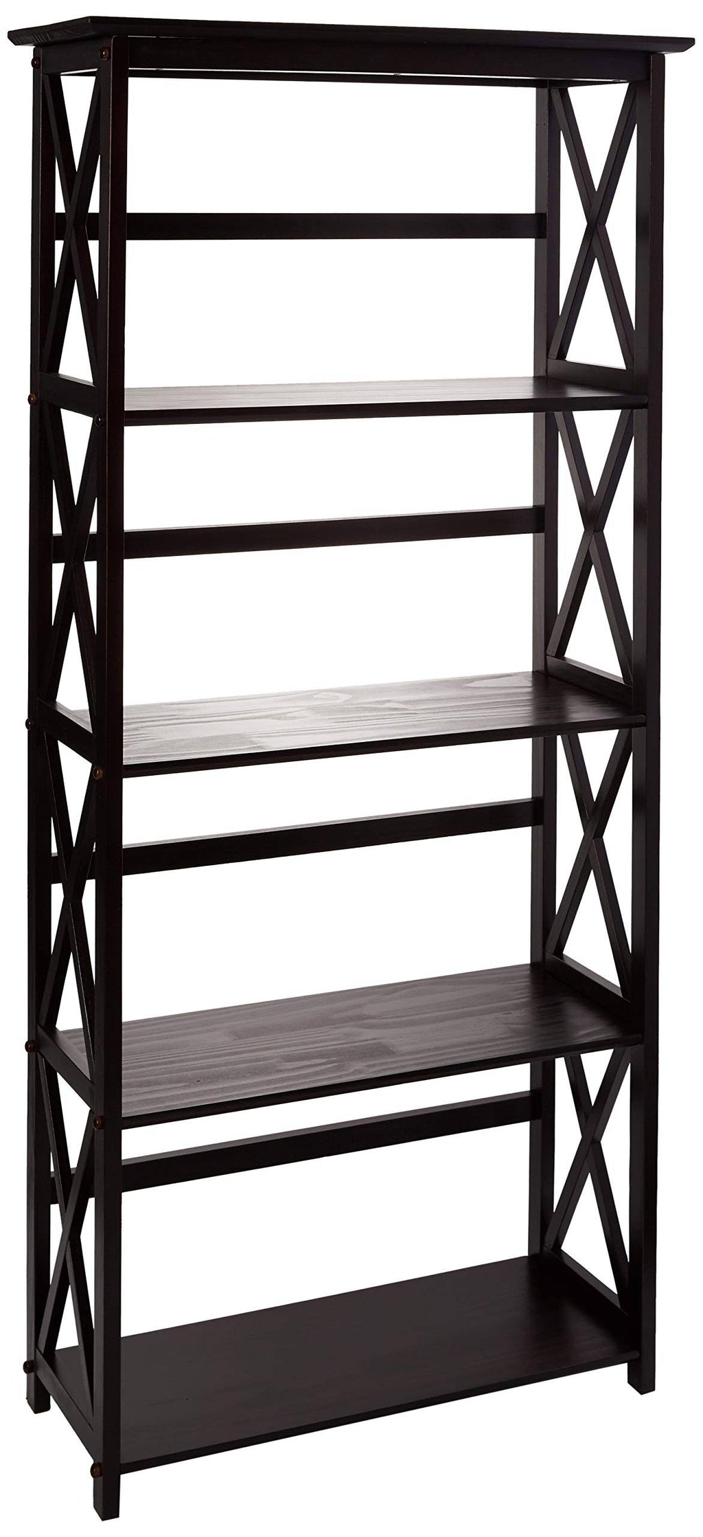 5-Tier Bookcase Espresso D23637