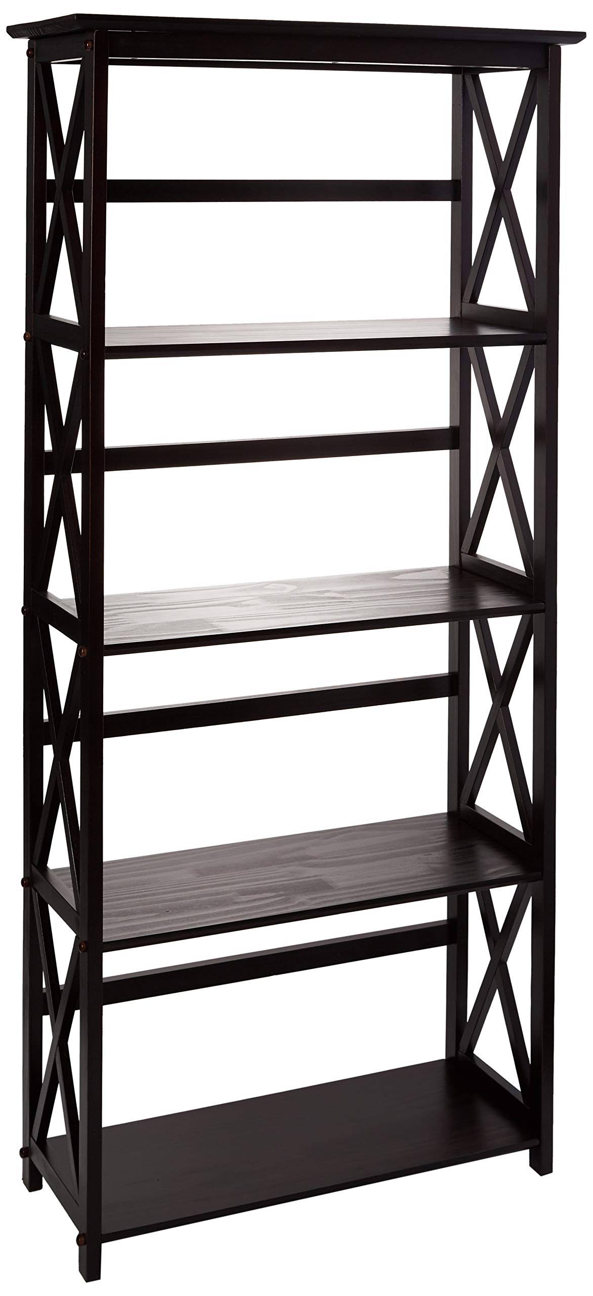 5-Tier Bookcase Espresso D23637