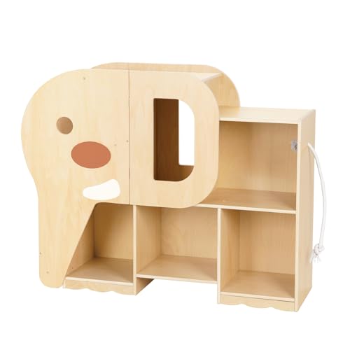 2-Tier Bookshelf and Toy Storage Organizer with Book Rack A692