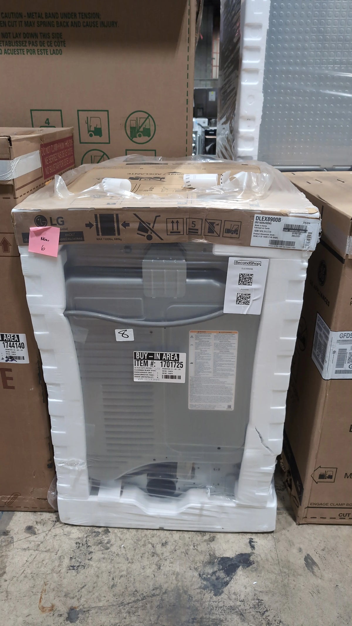 9.0 Cu. Ft. Black Steel Electric Dryer with TurboSteam L45114