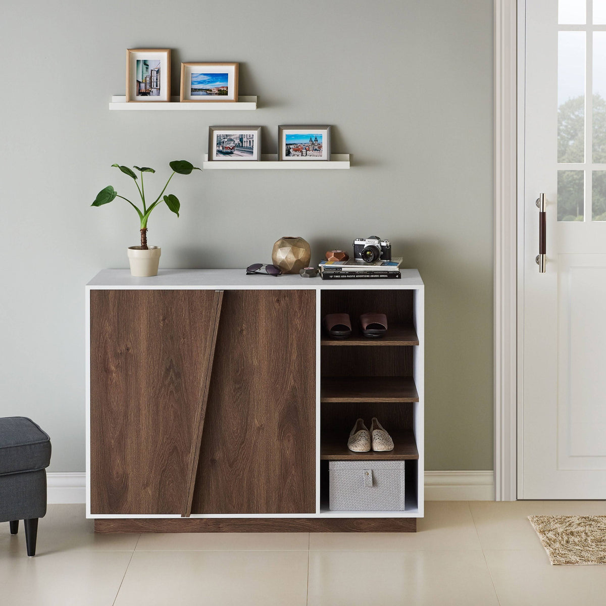 White Storage Cabinet V110