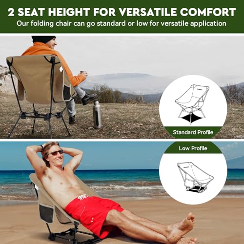 Lightweight Khaki Camping Chair O1846