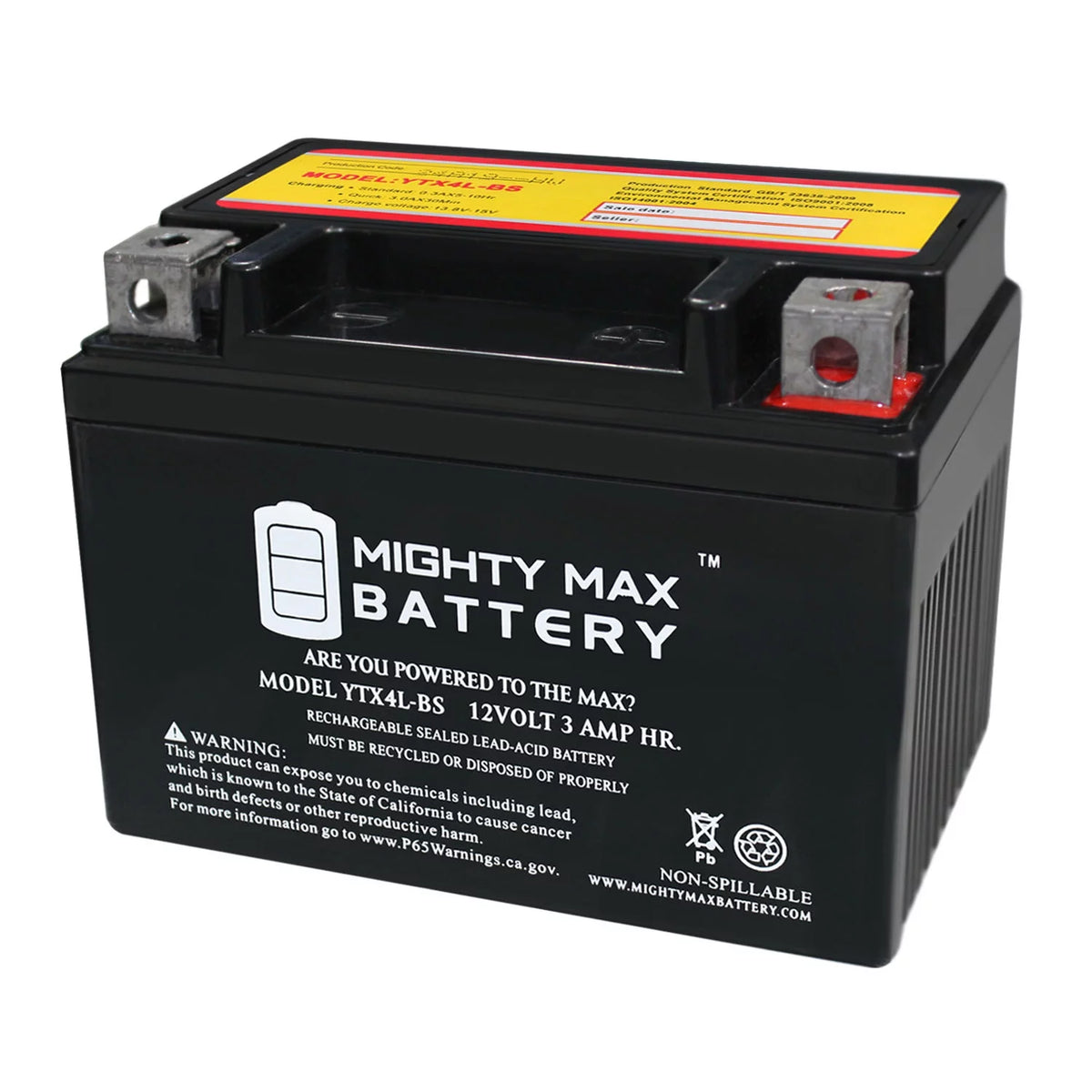 12VX4L SLA Battery F834307