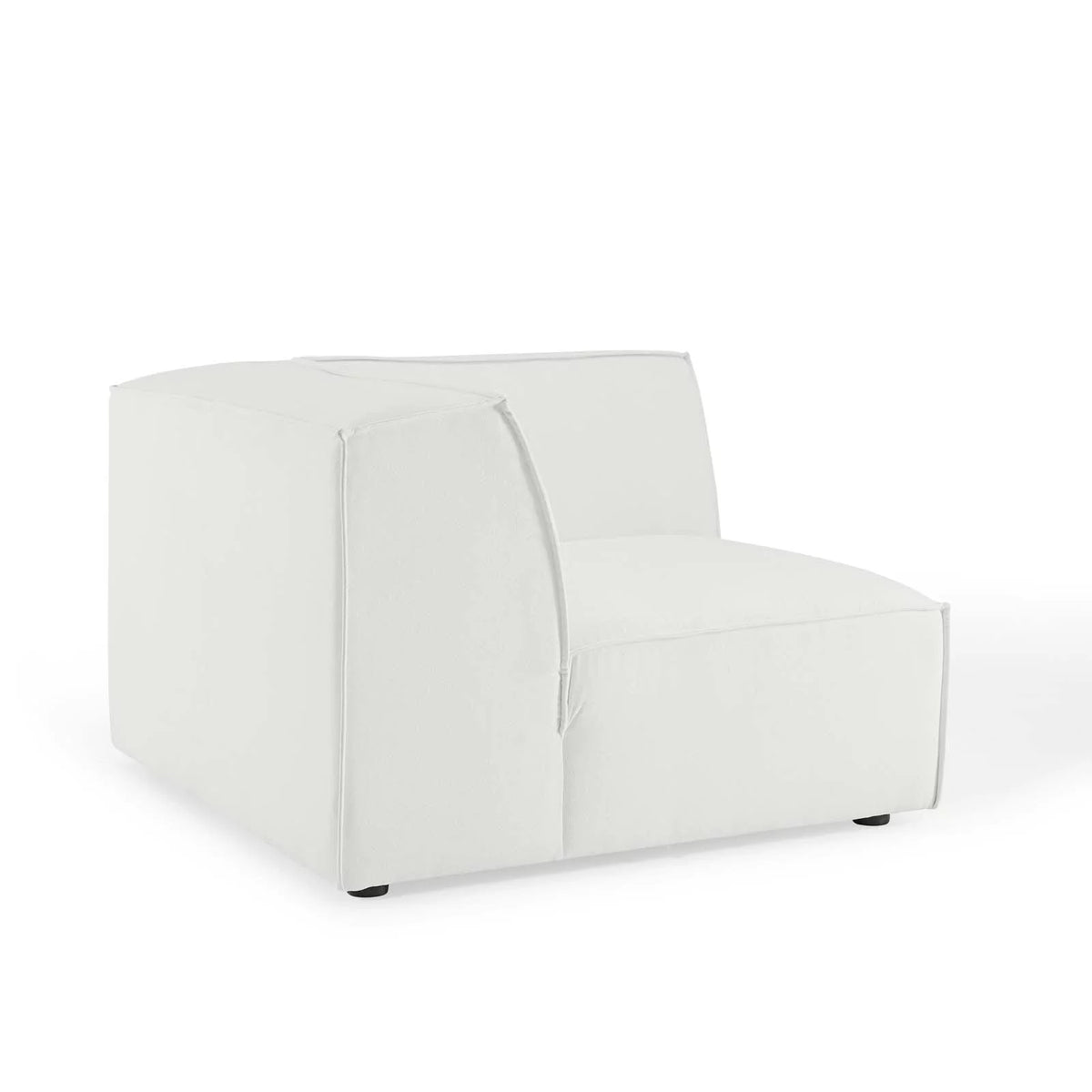White 6-Piece Fabric Sectional Sofa Z721