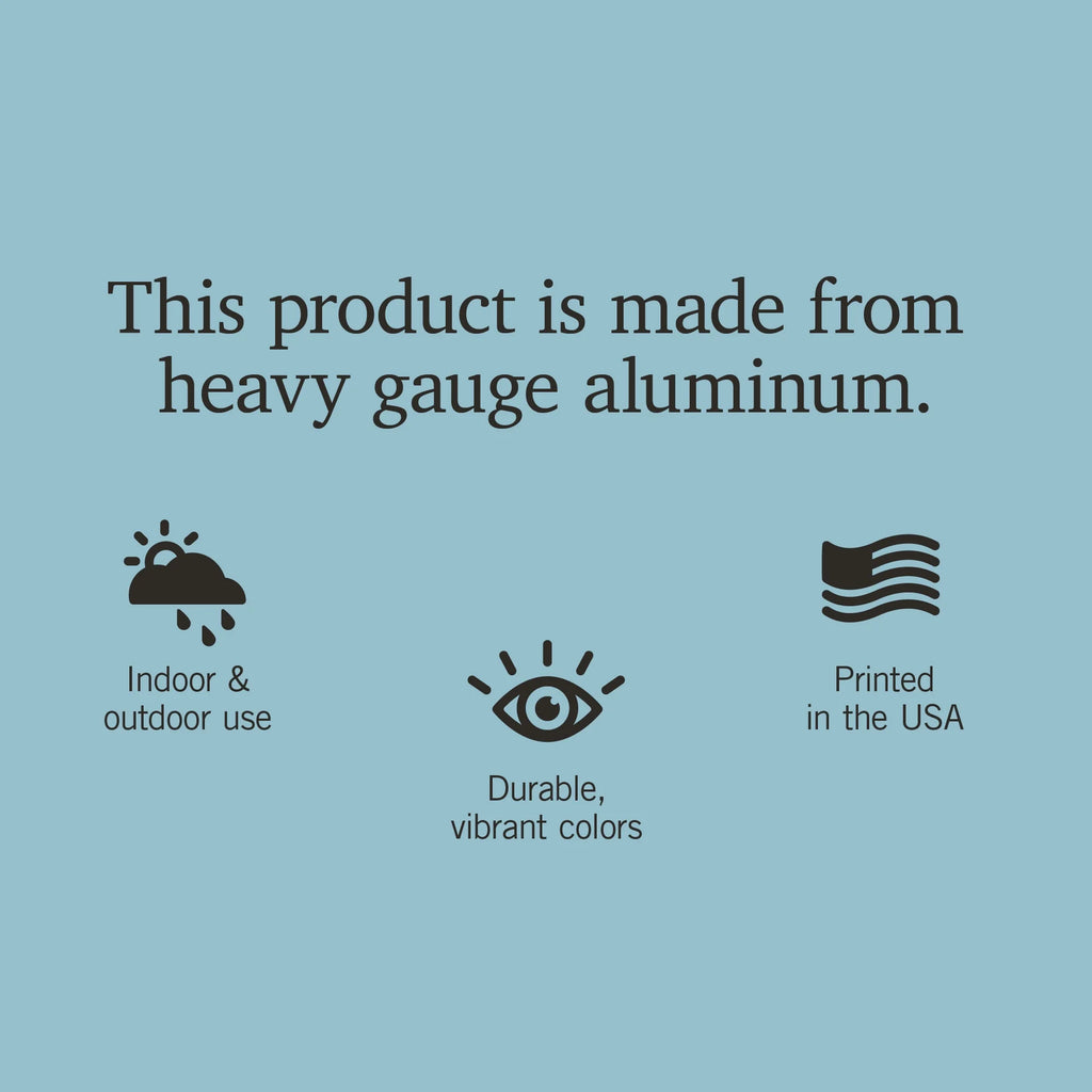 12x18 Aluminum Metal Sign Decor D387530