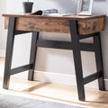 Lift-Top Desk in Distressed Wood and Black H226