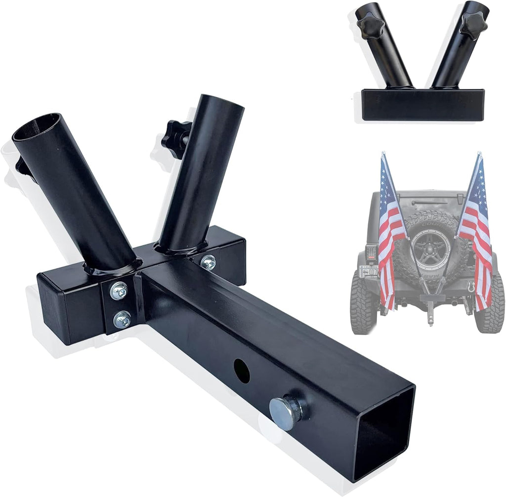 Triple Hitch Flag Pole Holder for Truck K9335