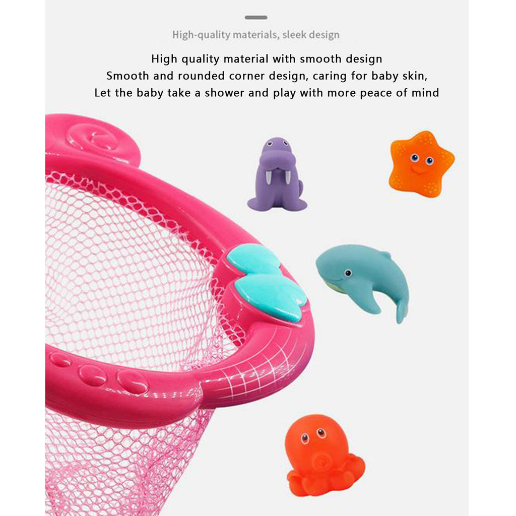 Color Changing Floating Baby Bath Toys with Mermaid Net Y5434
