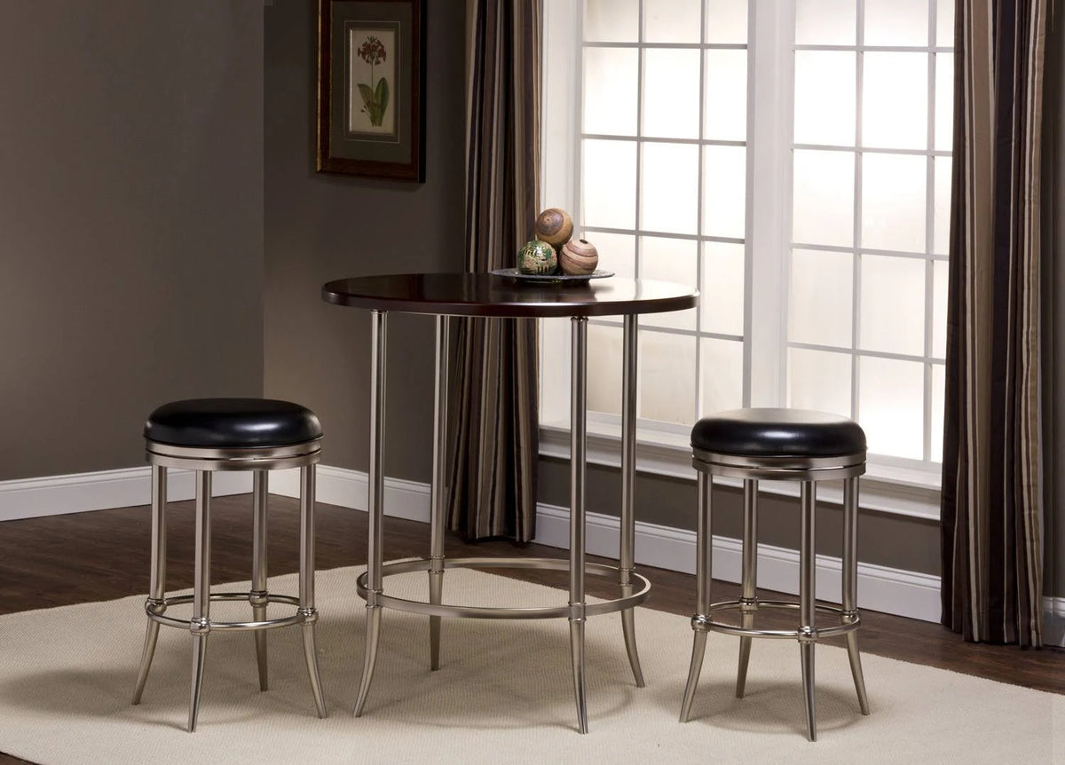 Dull Nickel Backless Bar Stool T508