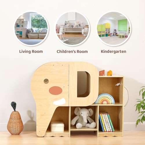 2-Tier Bookshelf and Toy Storage Organizer with Book Rack A692
