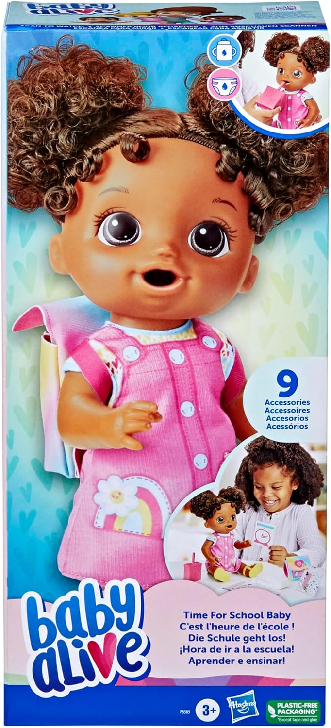 12 Inch Black Hair Baby Doll Set U892