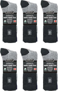 Loose Fit Non-Binding Thermal Cotton Diabetic Crew Socks F34284