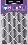 12 Pack 10x24x1 MERV 8 Pleated Carbon Air Filters B680358