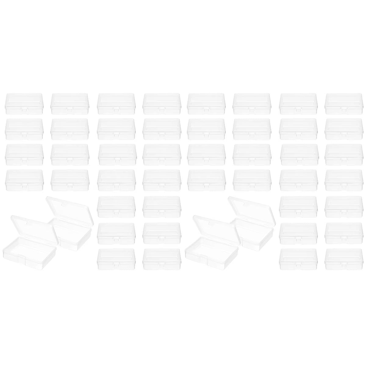 48 Pcs Clear Plastic Storage Boxes E1765