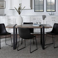 5-Piece Driftwood/Black Dining Set S83255