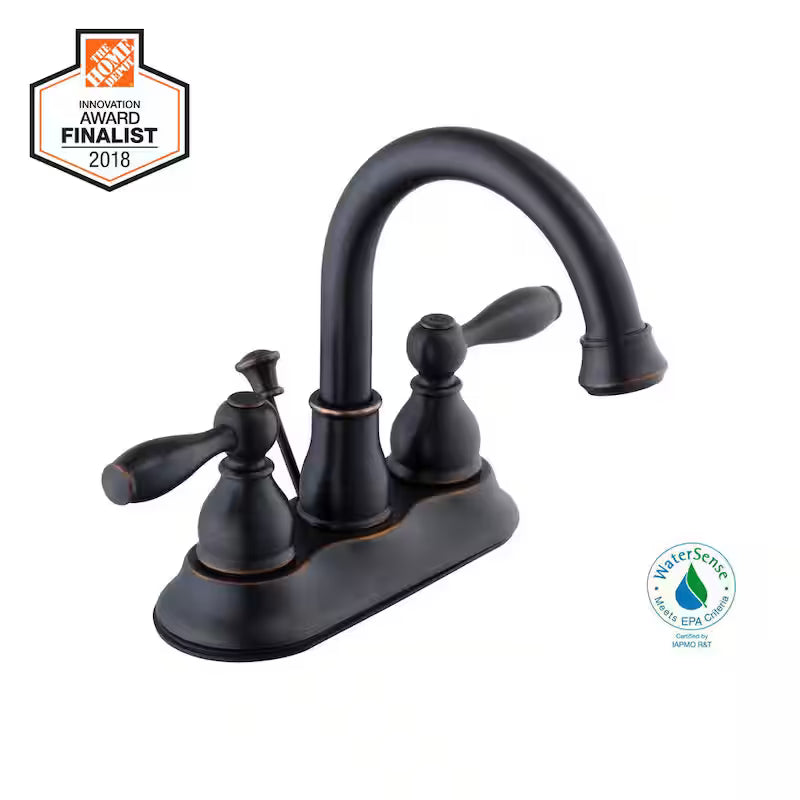 2-Handle High-Arc Bathroom Faucet in Oil Rubbed Bronze K14593