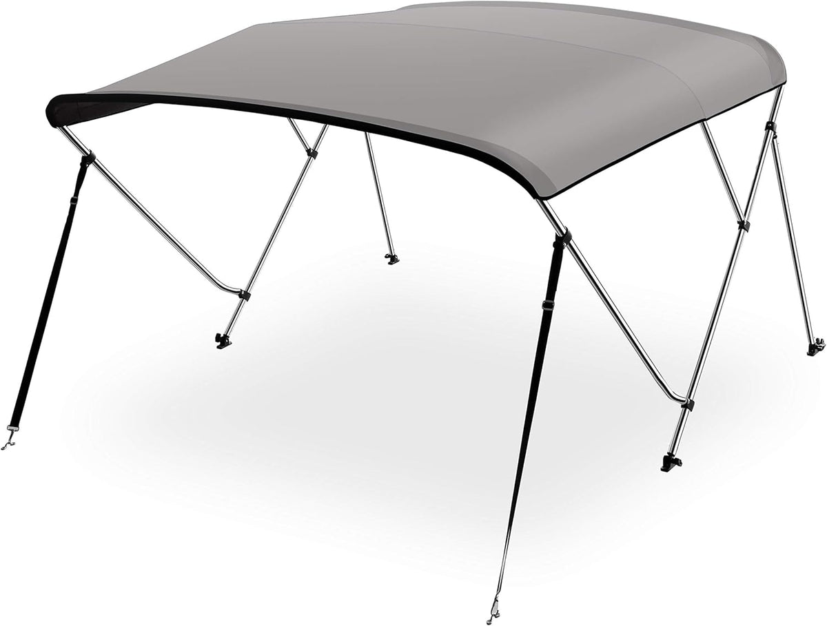 Waterproof 54-60 W 3 Bow Boat Bimini Top Canvas Sun Shade with Storage Boot D118