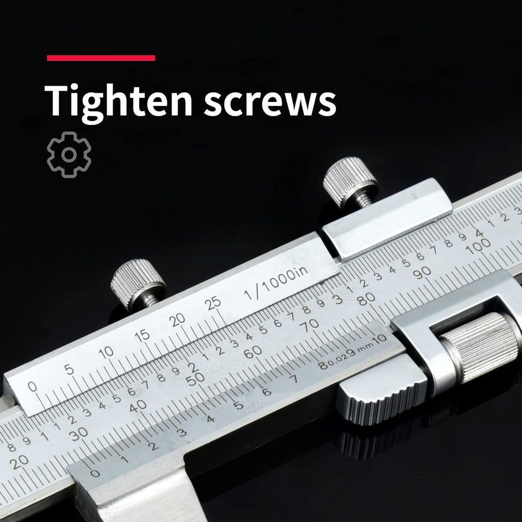 Stainless Steel Precision Vernier Caliper with Fine Adjustment C6483