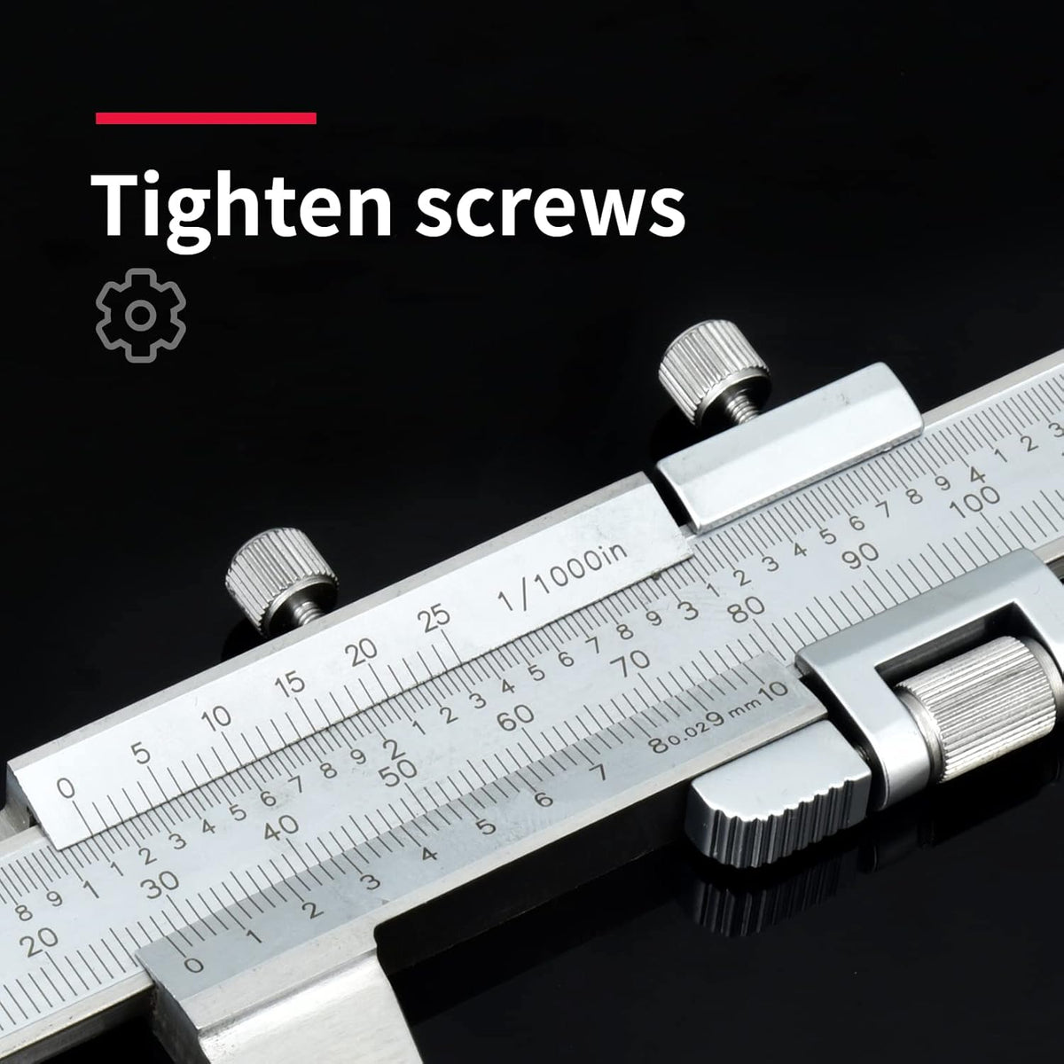 Stainless Steel Precision Vernier Caliper with Fine Adjustment C6483