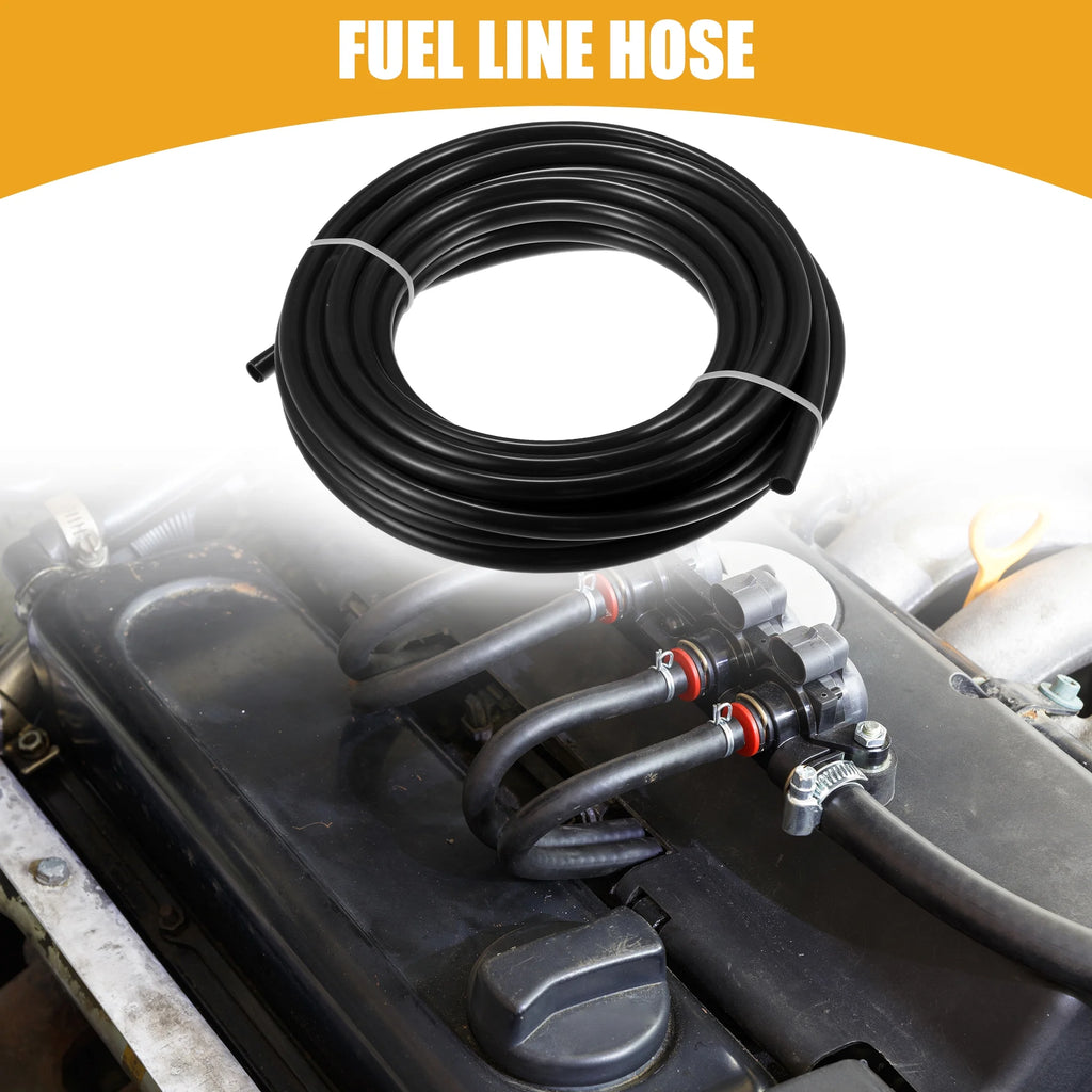 32.8ft 10mm ID Black Nylon Fuel Line Hose O51378