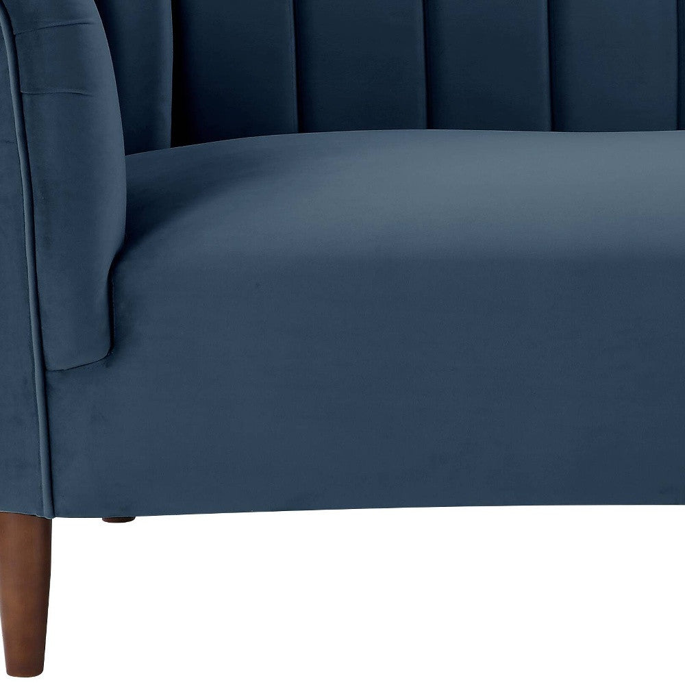 Blue & Black Upholstery & Resin Sofa F20168