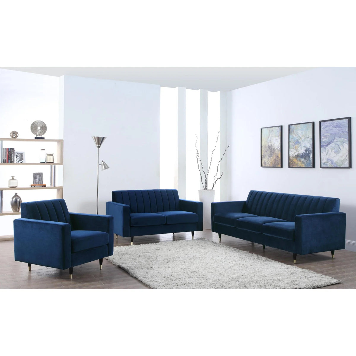 Olive Velvet Accent Chair D819
