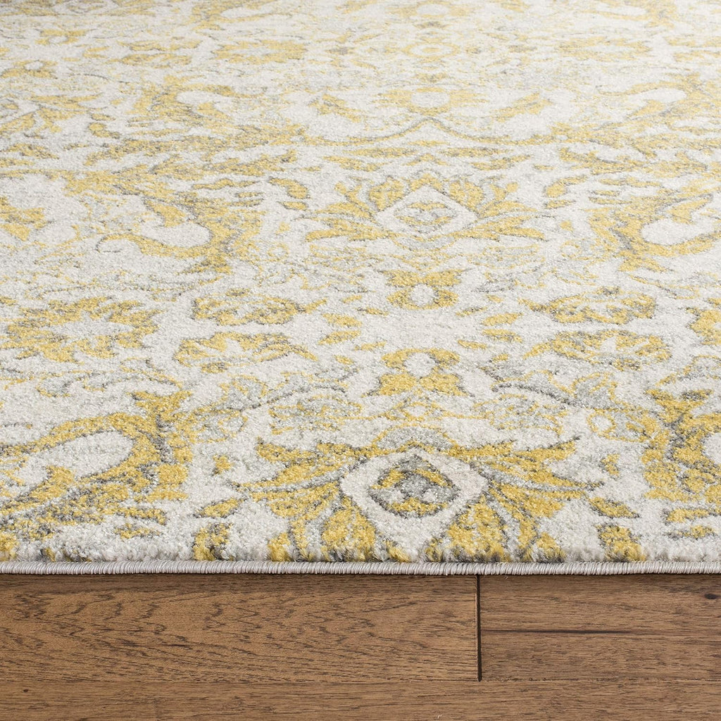10' x 14' Ivory & Gold Area Rug K1735