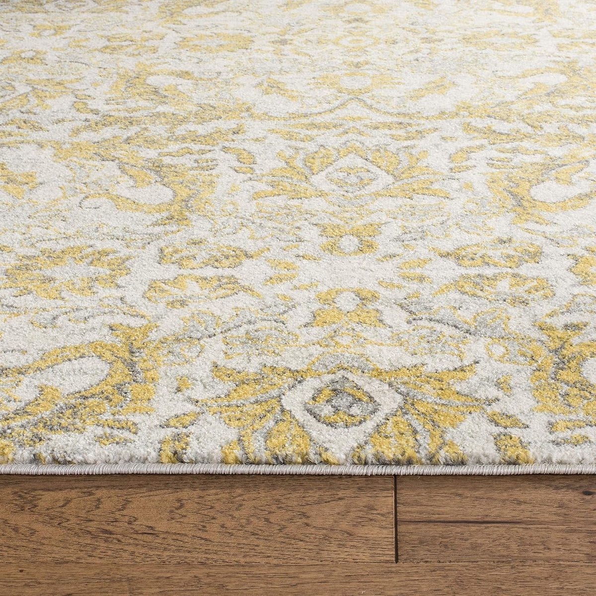 10' x 14' Ivory & Gold Area Rug K1735