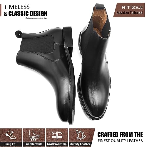 Genuine Leather Chelsea Boots N4776