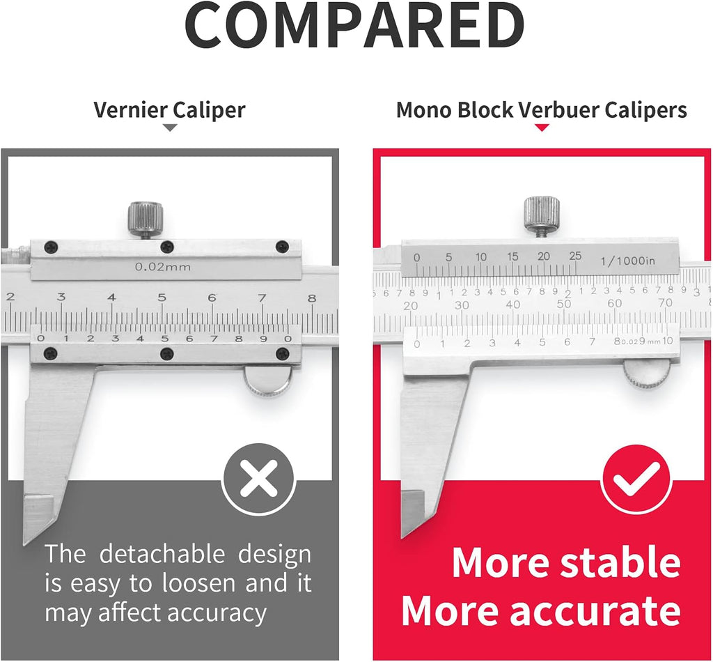 Stainless Steel Precision Vernier Caliper with Fine Adjustment C6483