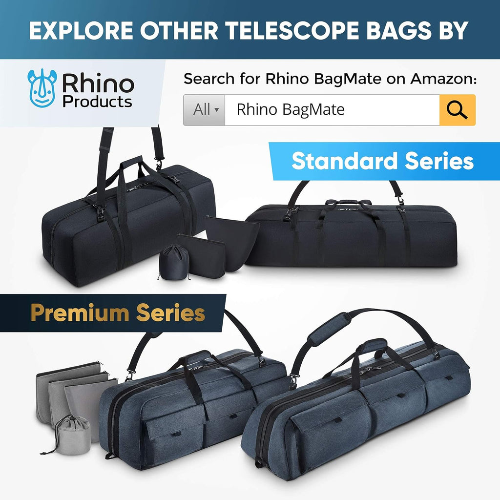 Shock-Absorbent Telescope Carrying Case with Adjustable Shoulder Strap E43019