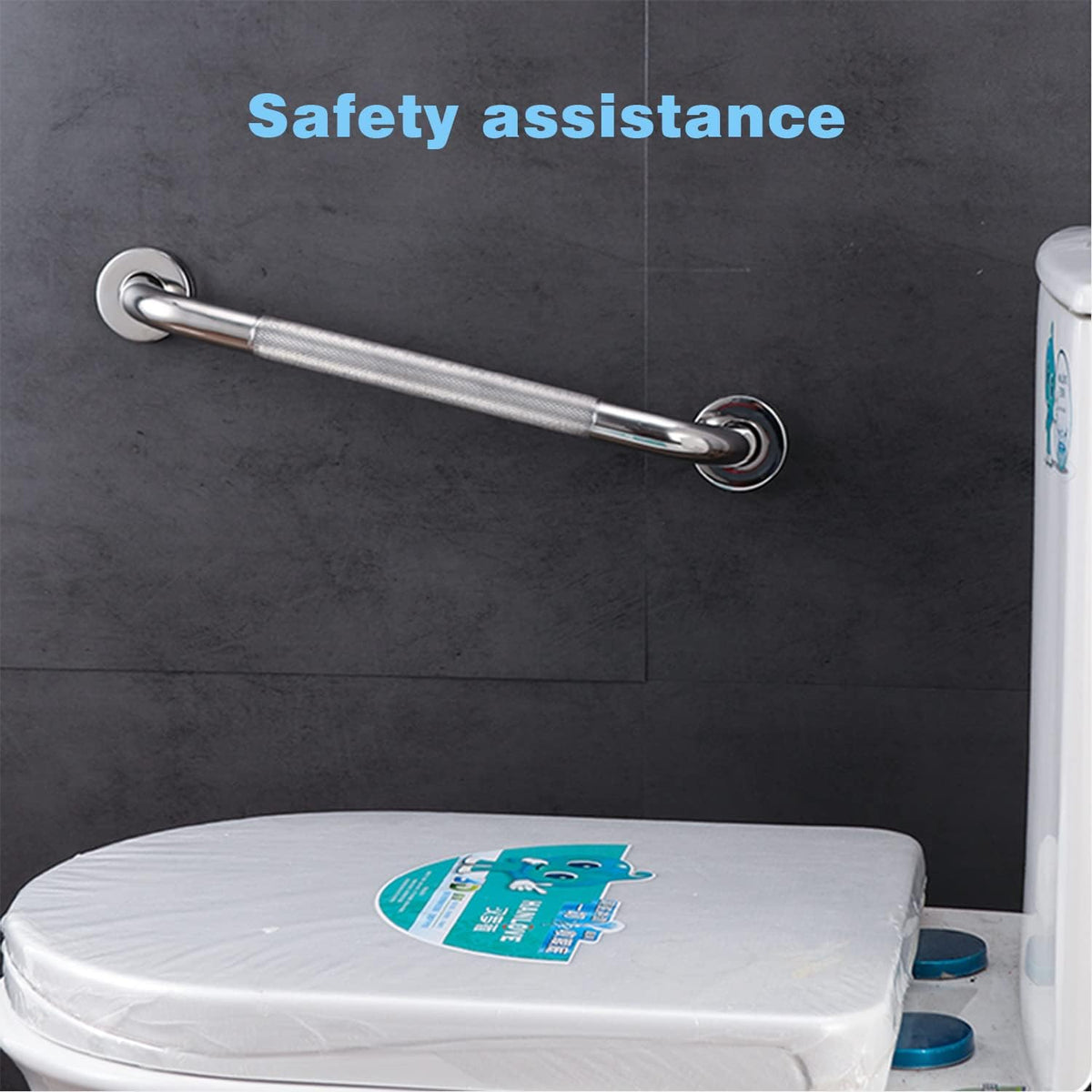 12 Inch Chrome Stainless Steel Shower Grab Bars N416877