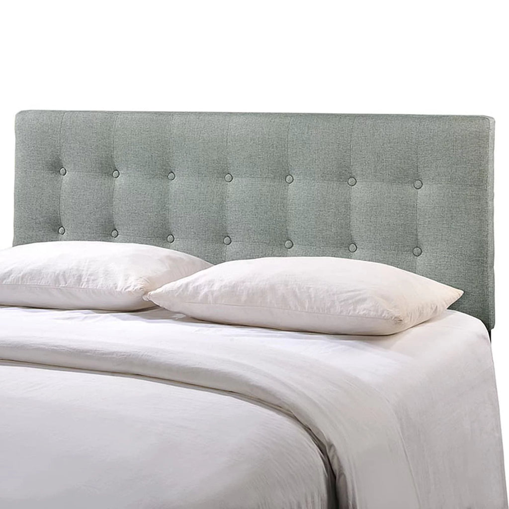 Grey Fabric Upholstered Queen Size Headboard I3321