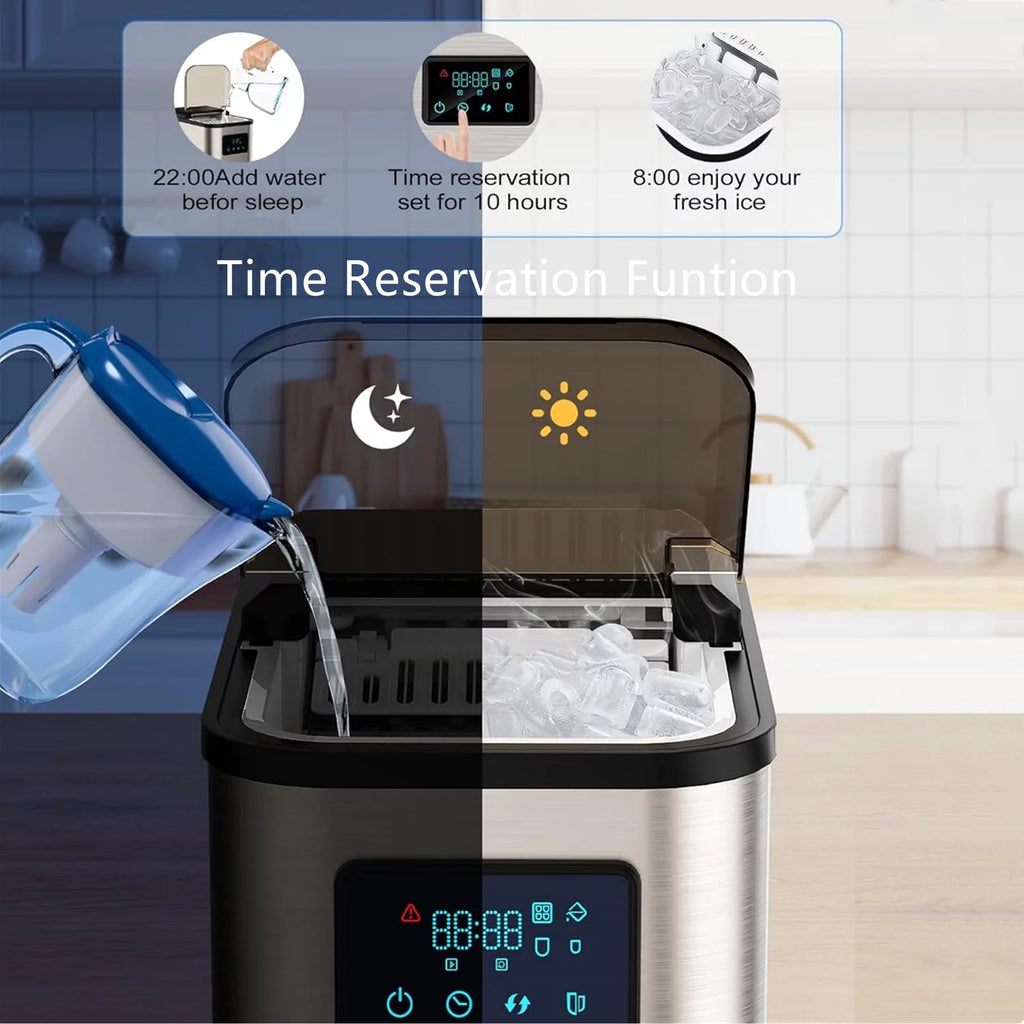 Portable Countertop Ice Maker 28Lbs/24H Self-Clean R64751