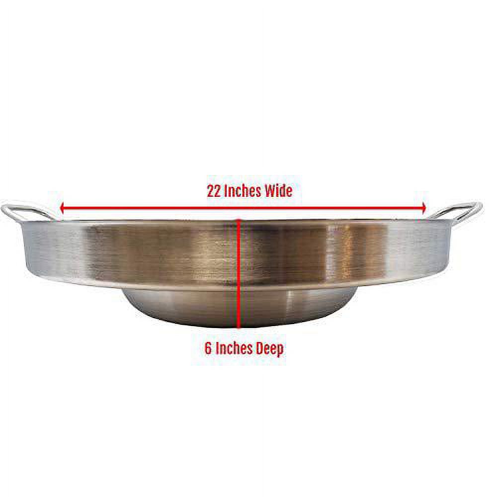 3 in 1 Concave Comal Stainless Steel 22" Set with Propane Burner Stove & Heavy Duty Metal Cast Iron Stand X1643