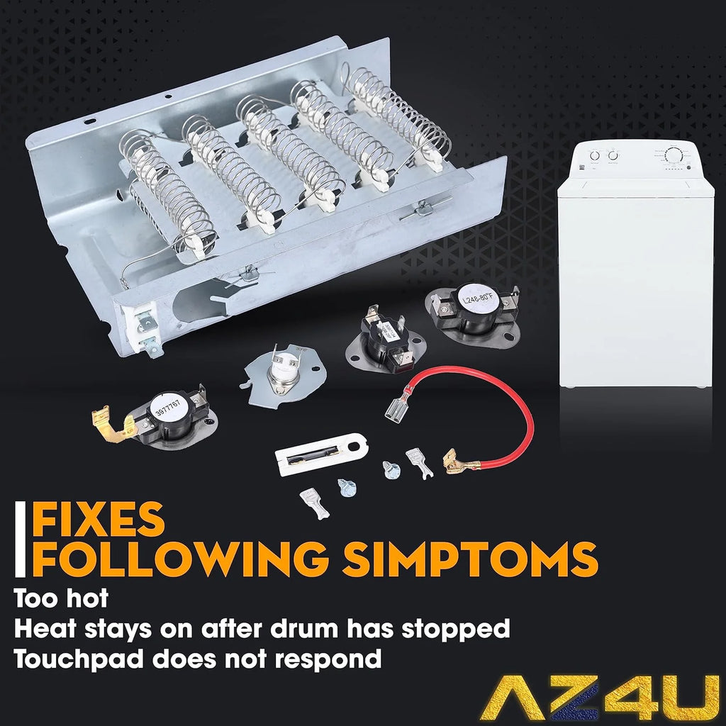 Dryer Heating Element with Thermal Fuse and Thermostat U6793