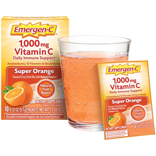 1000mg Vitamin C Powder, Pink Lemonade Flavor - 30 Count (Pack of 12) K1917