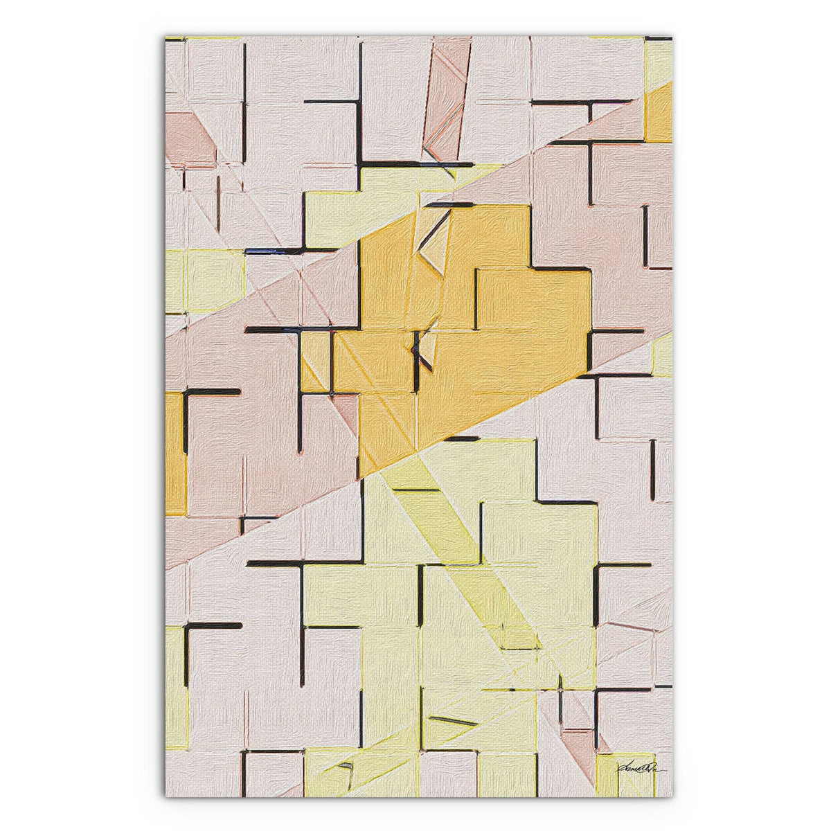 Pastel Wall Stretched Canvas H60018