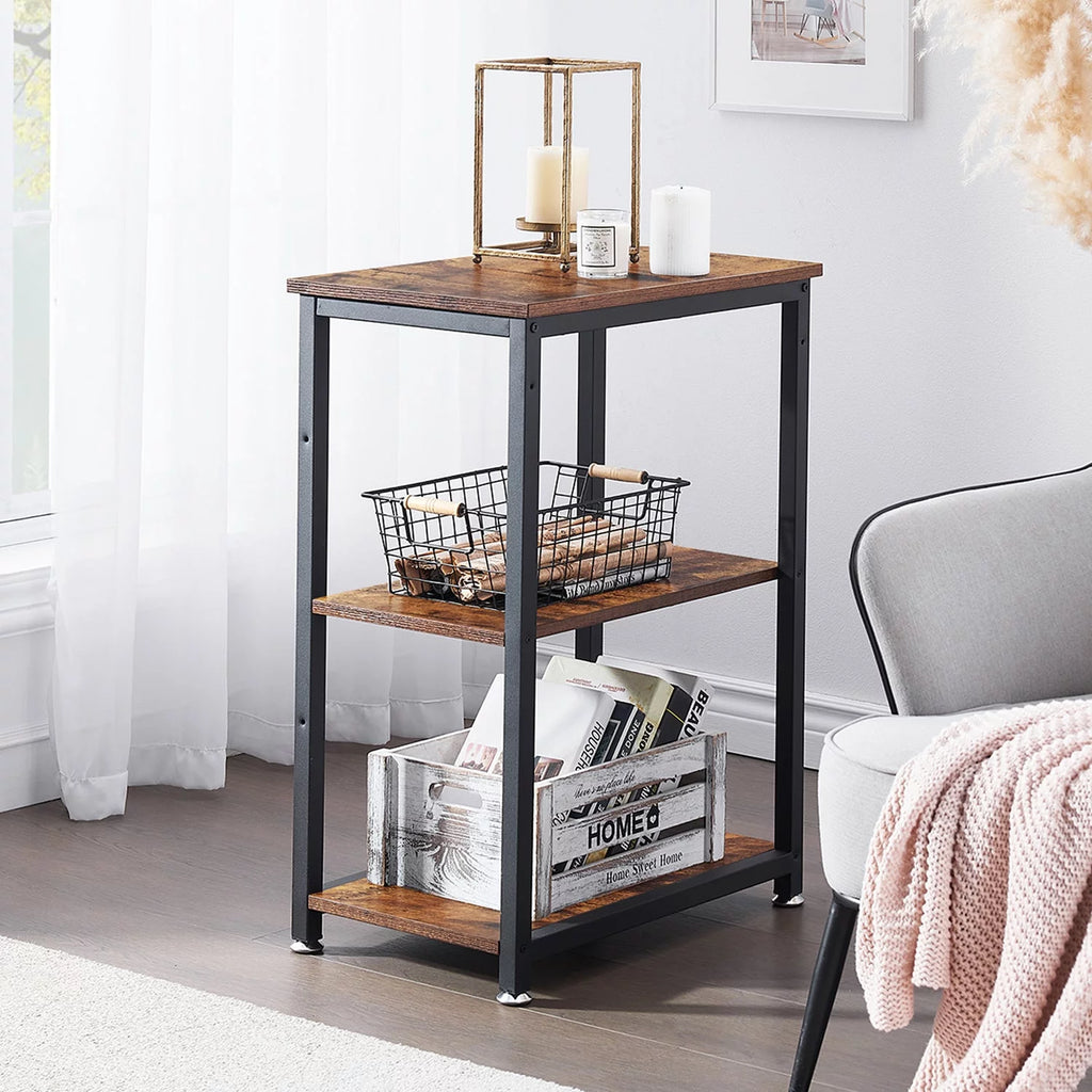 3-Tier End Table with Storage Shelf Y759