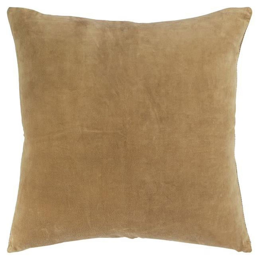 Gold Solid Cotton Velvet Throw Pillow G64225