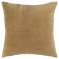 Gold Solid Cotton Velvet Throw Pillow G64225