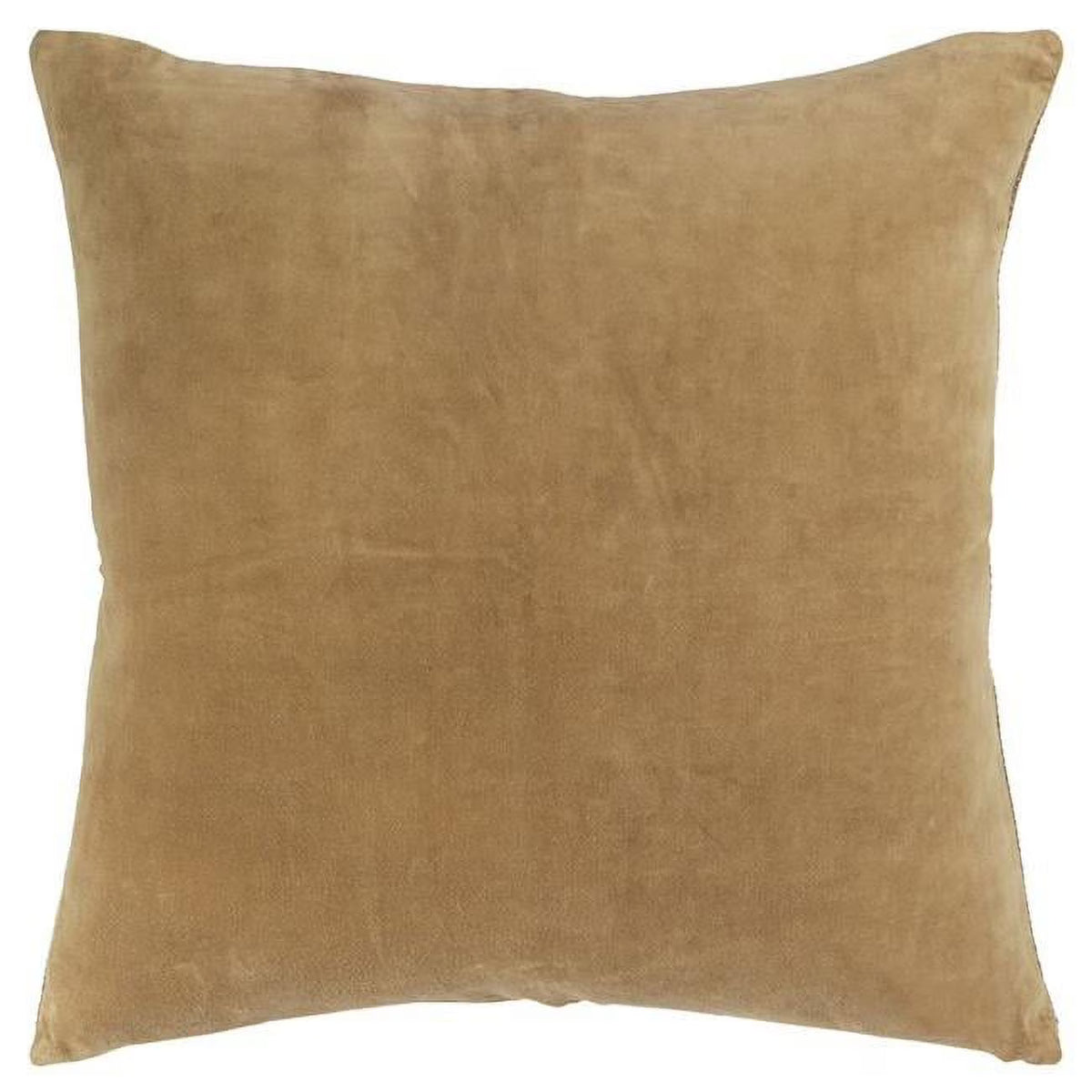 Gold Solid Cotton Velvet Throw Pillow G64225