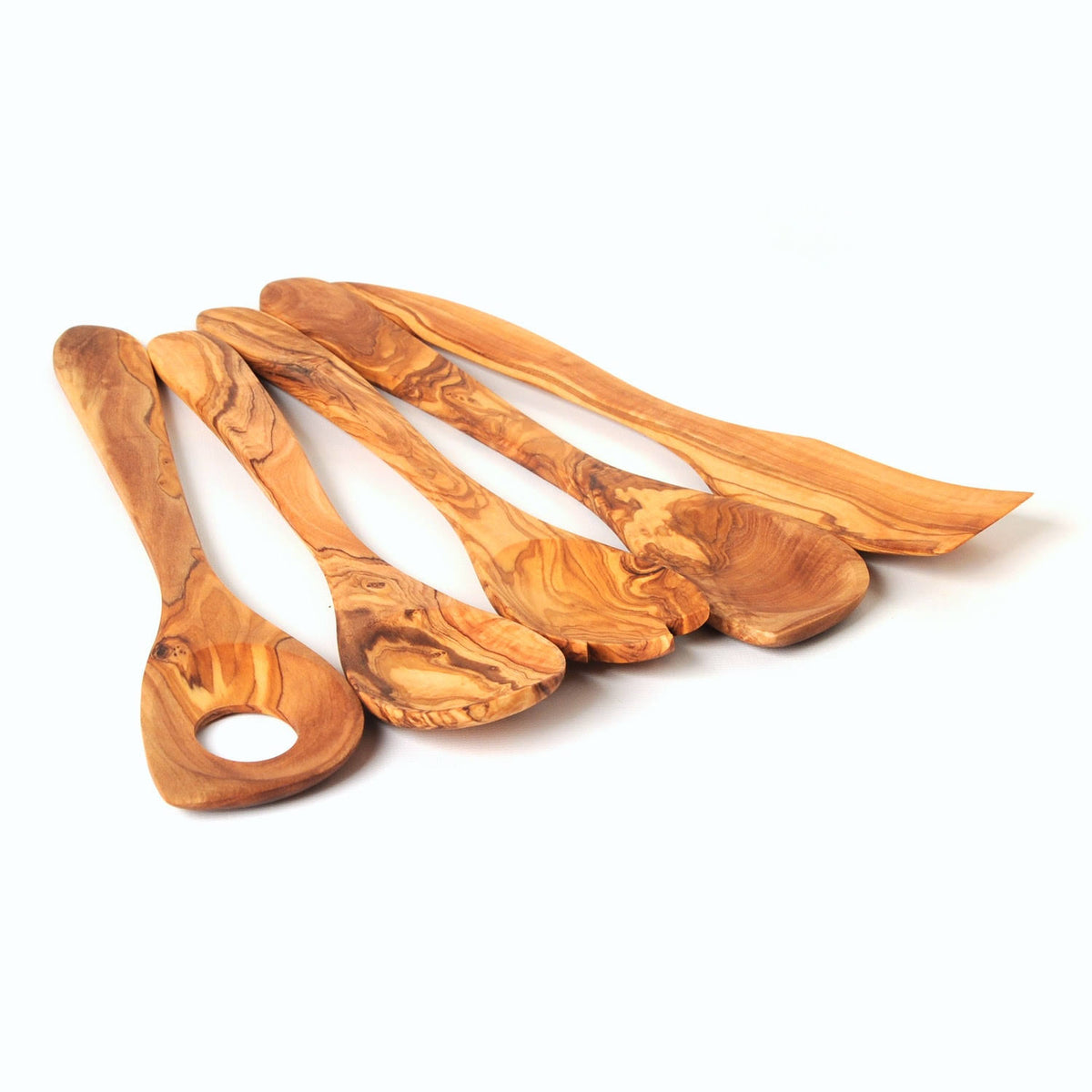 Hand Carved Utensil Holder and 6 Piece Kitchen Tool Set C387675