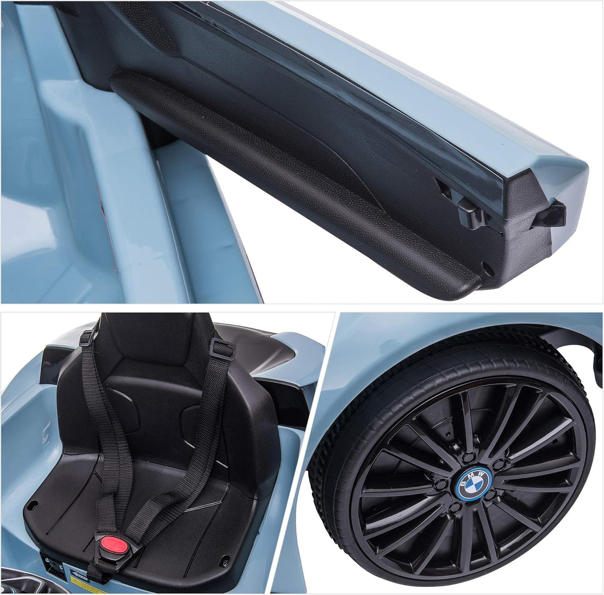 Blue BMW I8 Coupe Electric Kids Ride-On Car 6V Battery Powered Toy with Remote Control Q861524