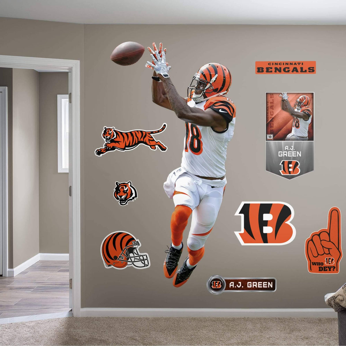 Wide Receiver Wall Decal C7474