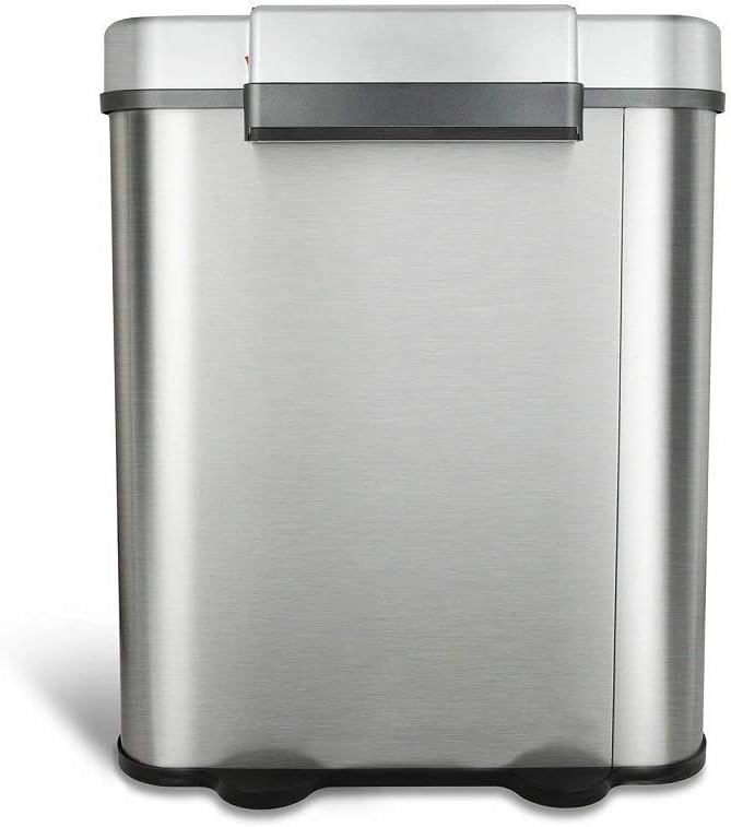 Motion Sensor Trash Can, Extra Large, Silver J556