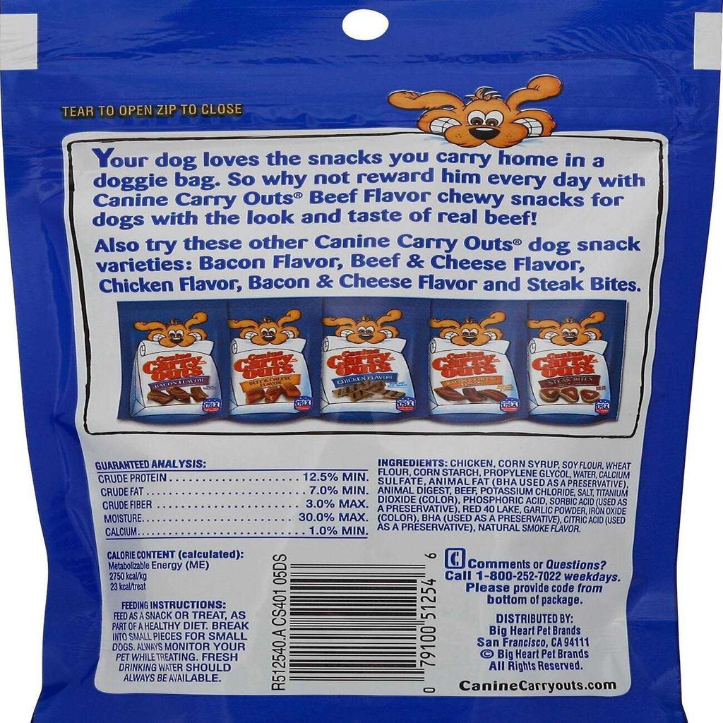 Beef Dog Canine Carry Outs N305